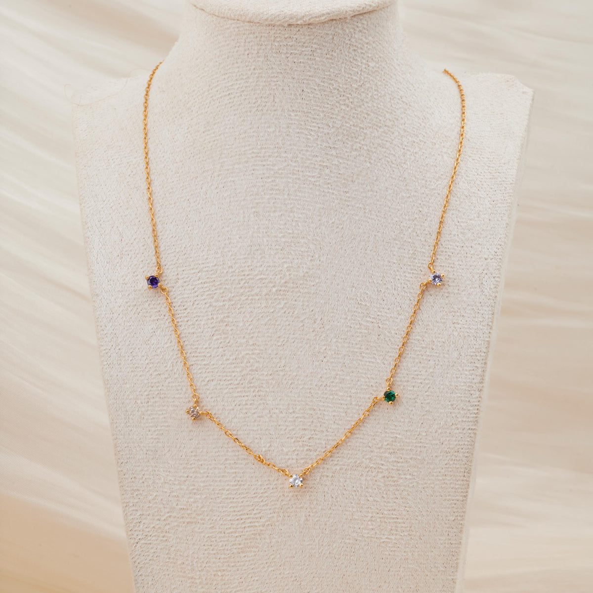 Personalized Birthstone Necklace