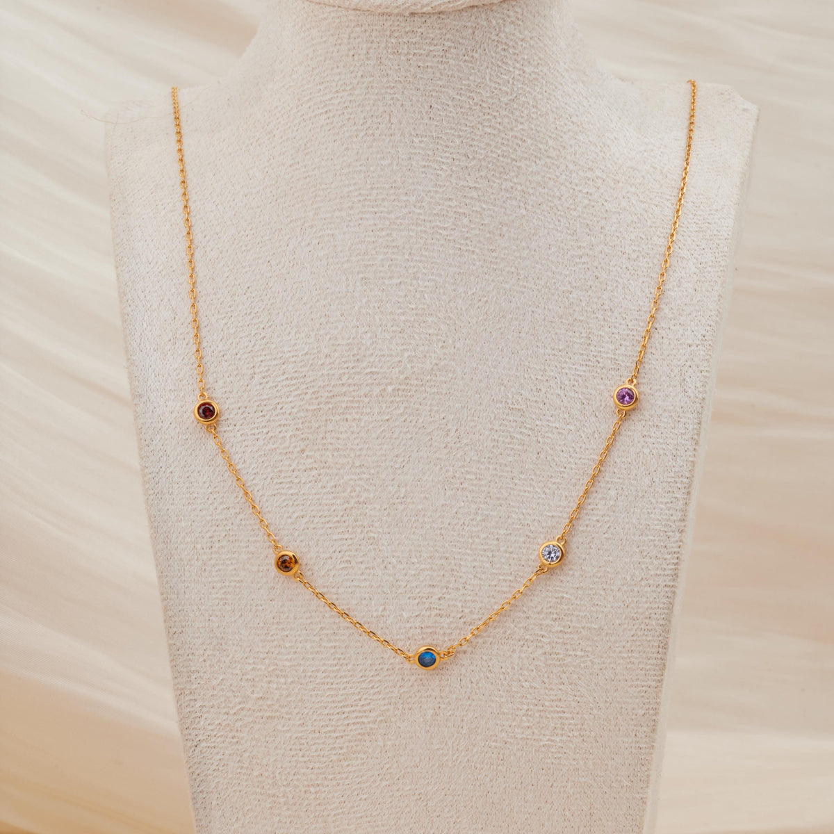 Personalized Birthstone Necklace
