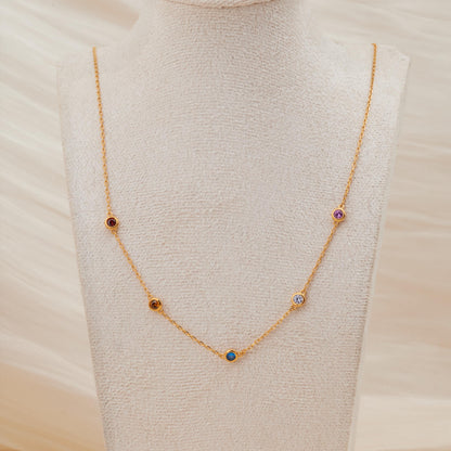 Personalized Birthstone Necklace