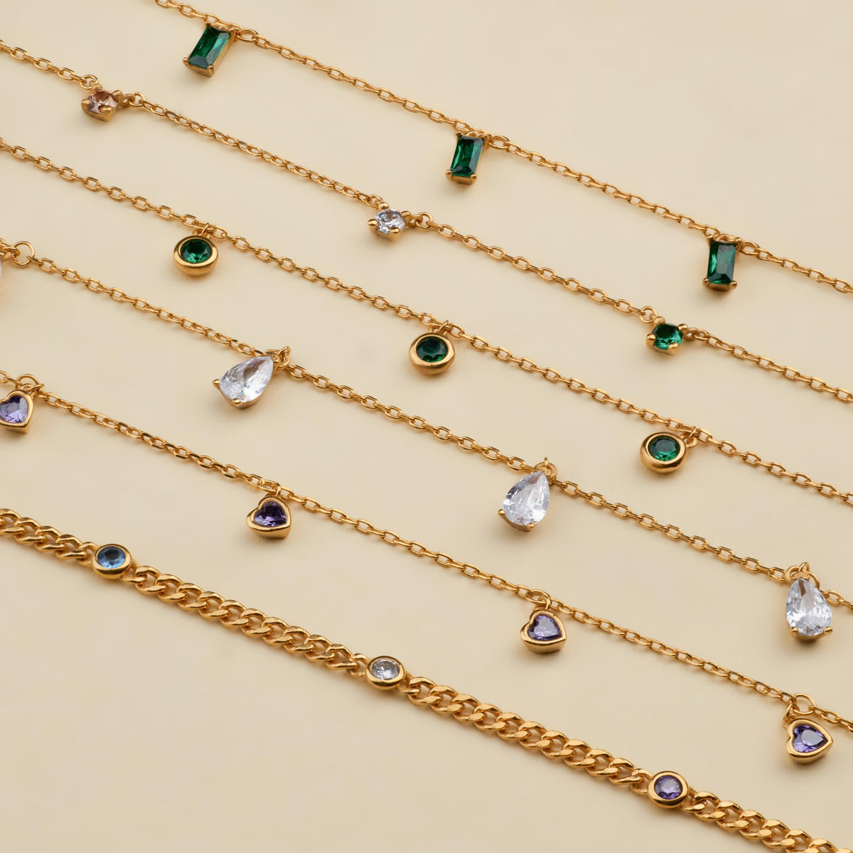 Personalized Birthstone Necklace or Bracelet