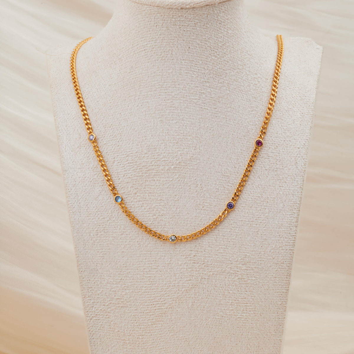 Personalized Birthstone Necklace or Bracelet
