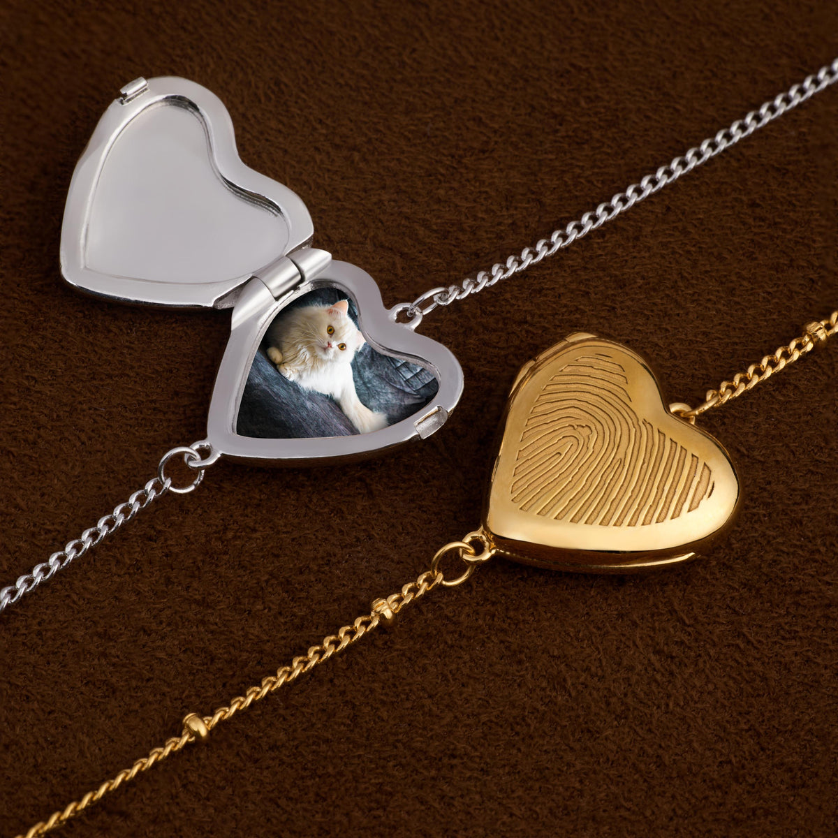 Heart Photo Locket Bracelet with Birthstone