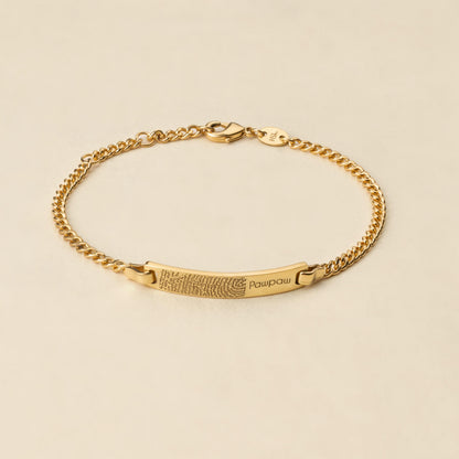 Custom Engraved Bar Bracelet