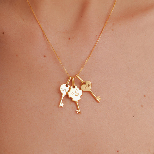 Gold Key Pendant