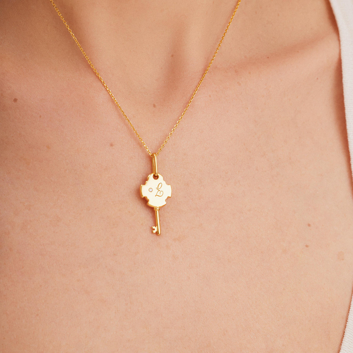 Mother Daughter Key Necklace