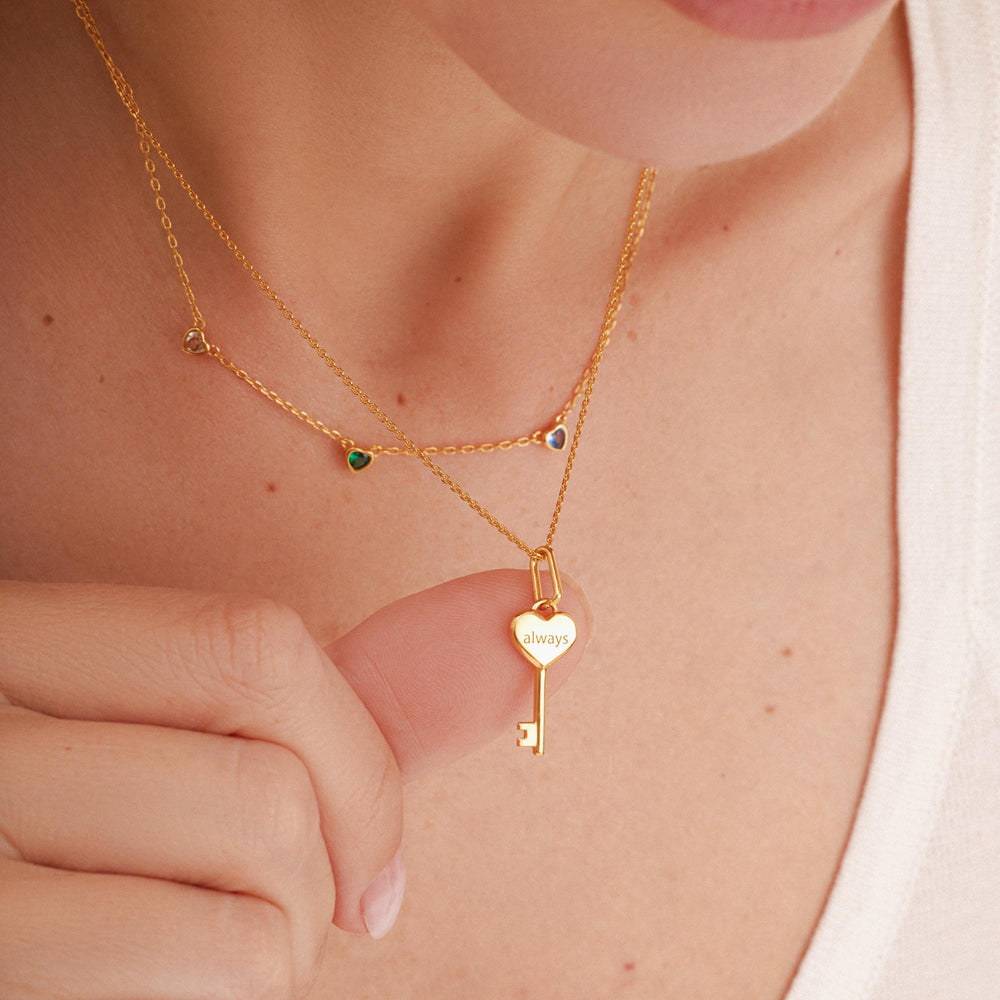 Best Friend Key Necklace