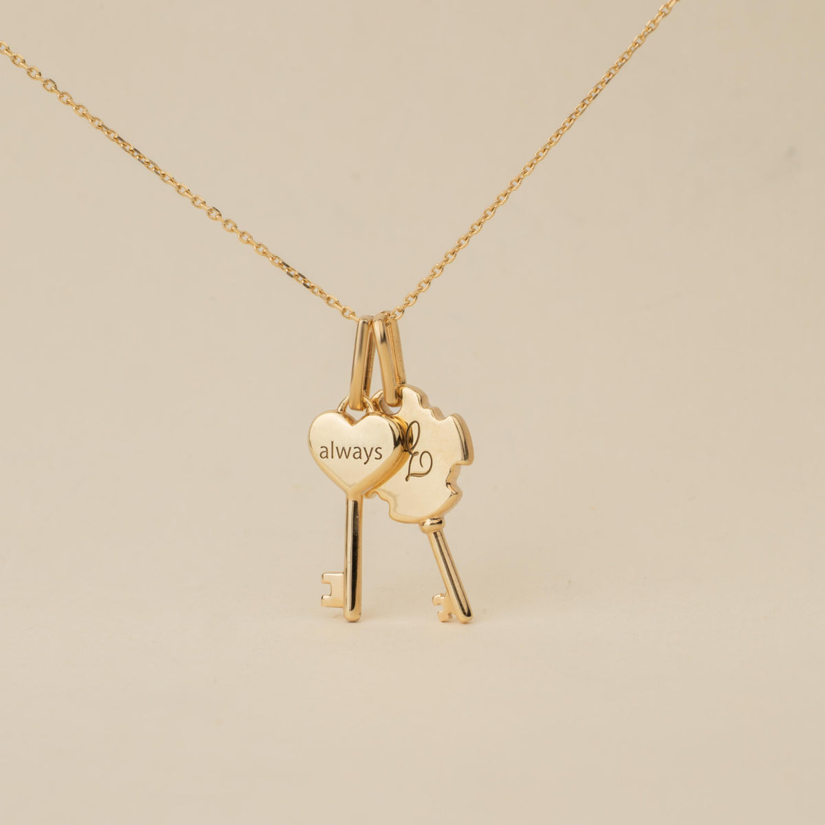Best Friend Key Necklace