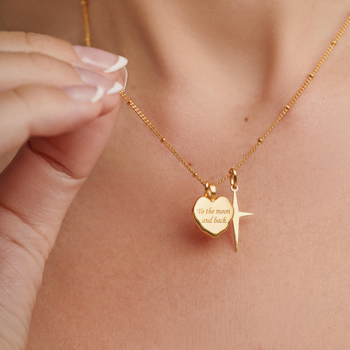 Actual Handwriting Heart Necklace
