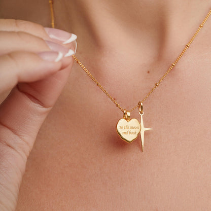 Actual Handwriting Heart Necklace