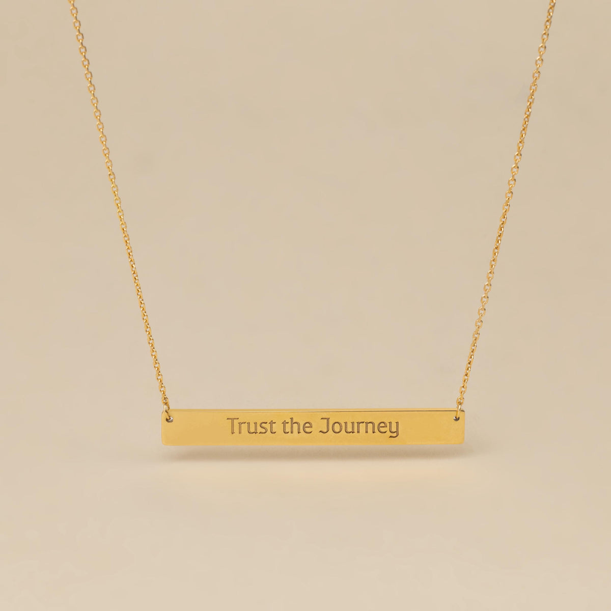 Personalized Handwriting Bar Necklace