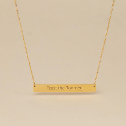 Personalized Handwriting Bar Necklace