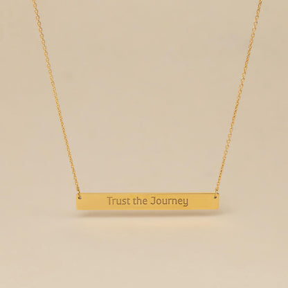 Custom Handwriting Bar Necklace