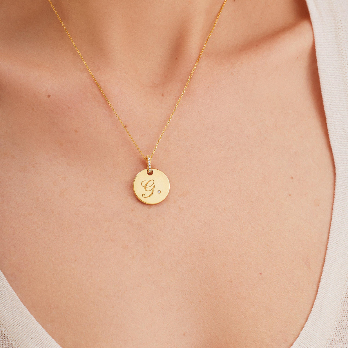 Personalized Round Necklace