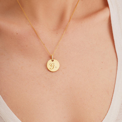 Personalized Round Necklace