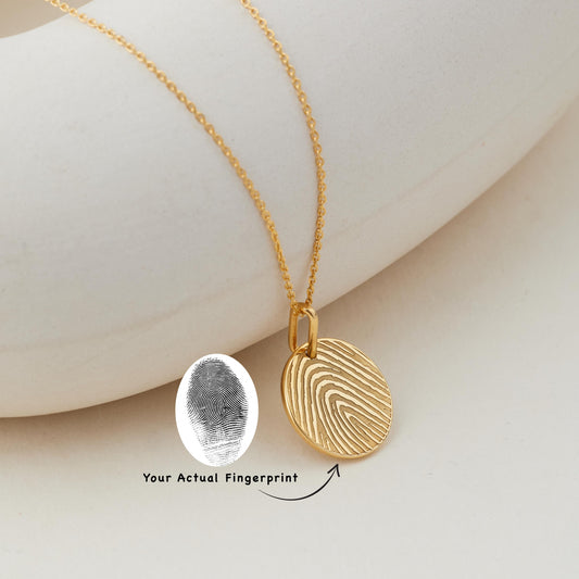 Mother Children Fingerprint Necklace