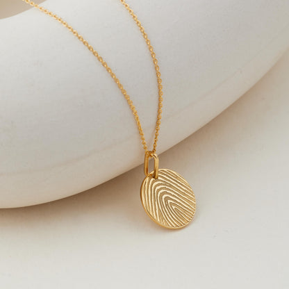 Mother Children Fingerprint Necklace