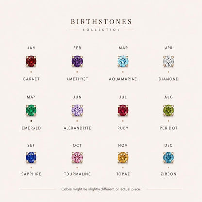 Personalized Birthstone Necklace