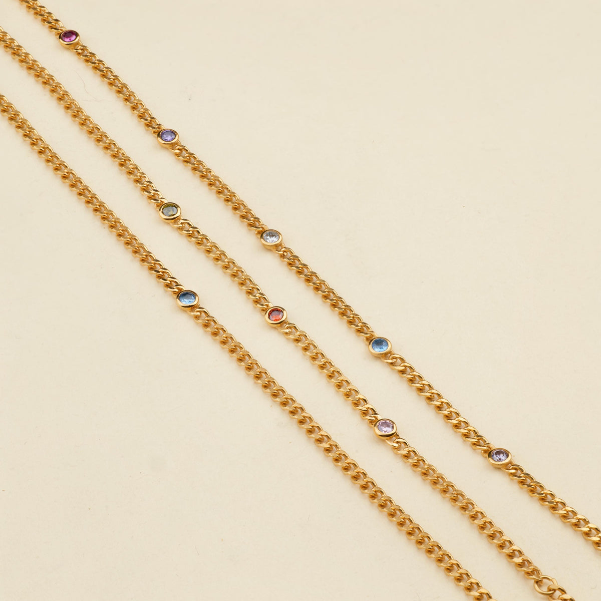Personalized Birthstone Necklace or Bracelet