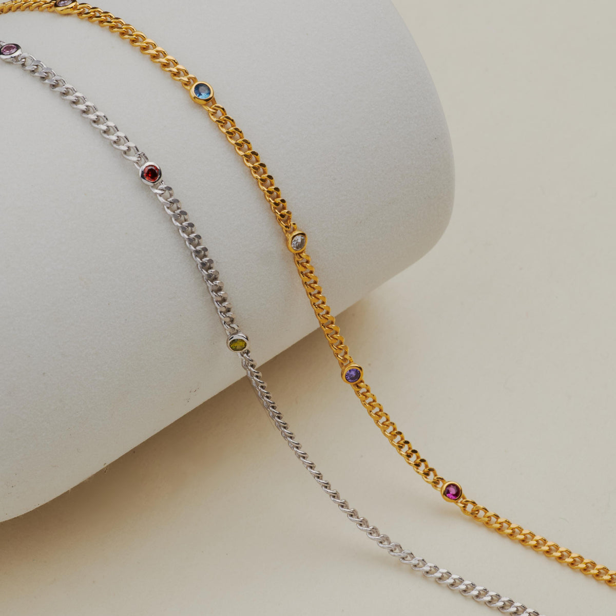Personalized Birthstone Necklace or Bracelet