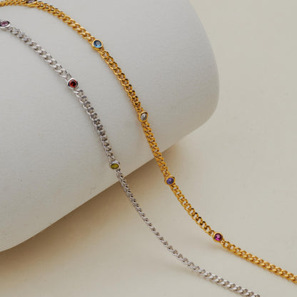 Personalized Birthstone Necklace or Bracelet
