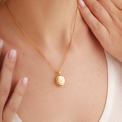 Moonlit Locket Necklace