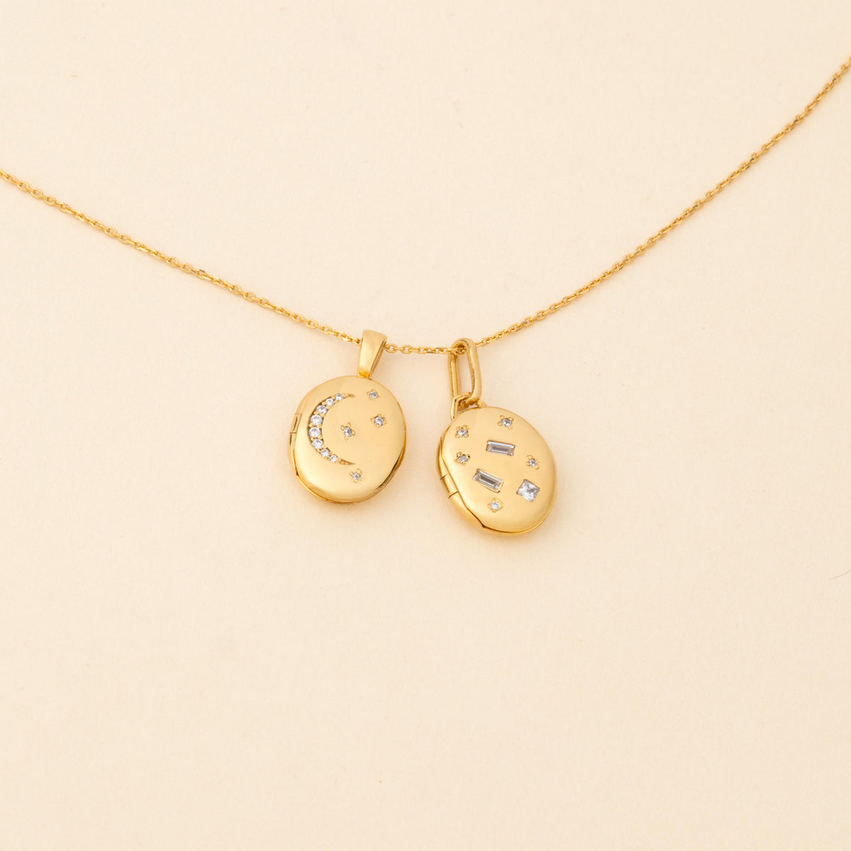 Moonlit Locket Necklace
