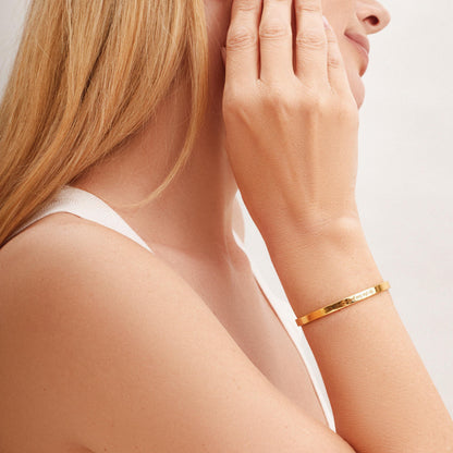 Personalized Custom Cuff Bracelet - Handwriting Cuff Bracelet