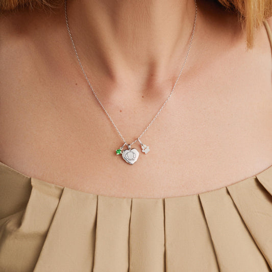 Actual Handwriting Heart Necklace