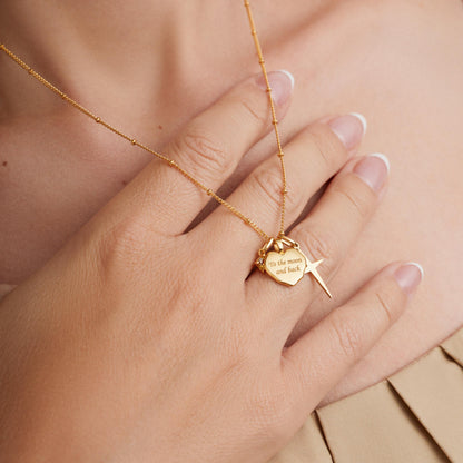Actual Handwriting Heart Necklace